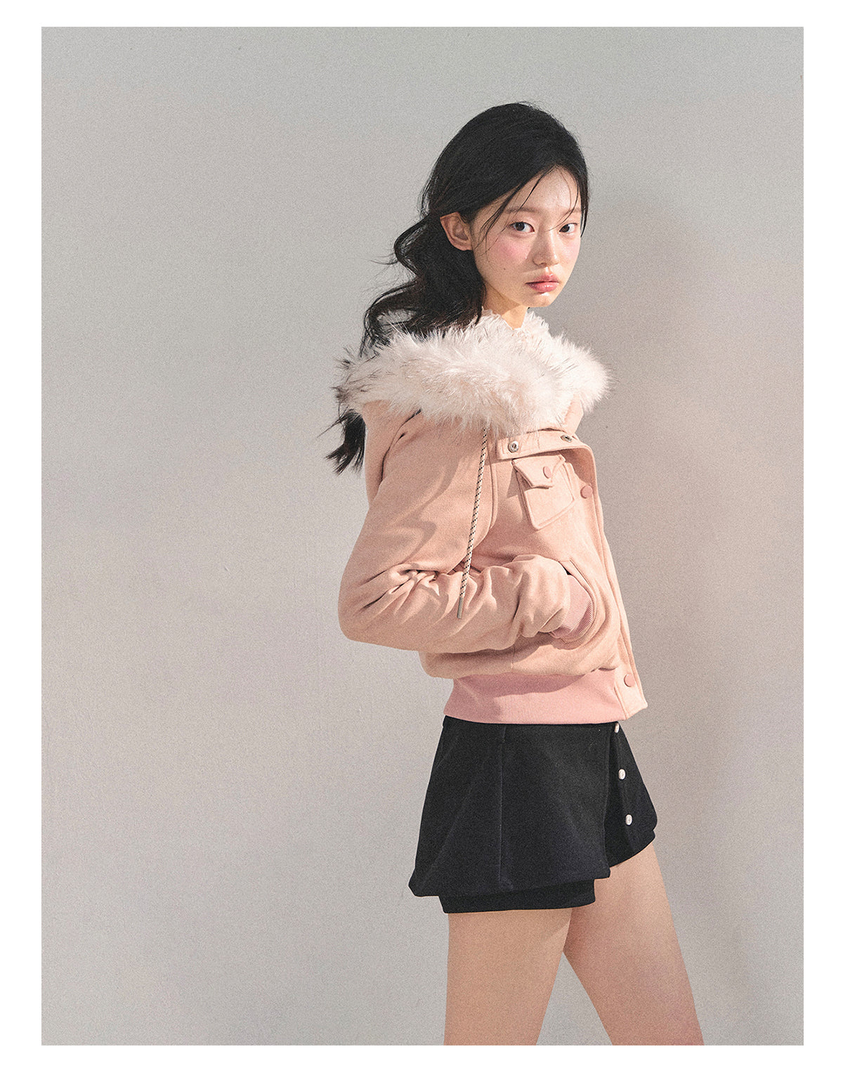 ShaoYeYan Snowflake Embrace Winter Hooded Jacket