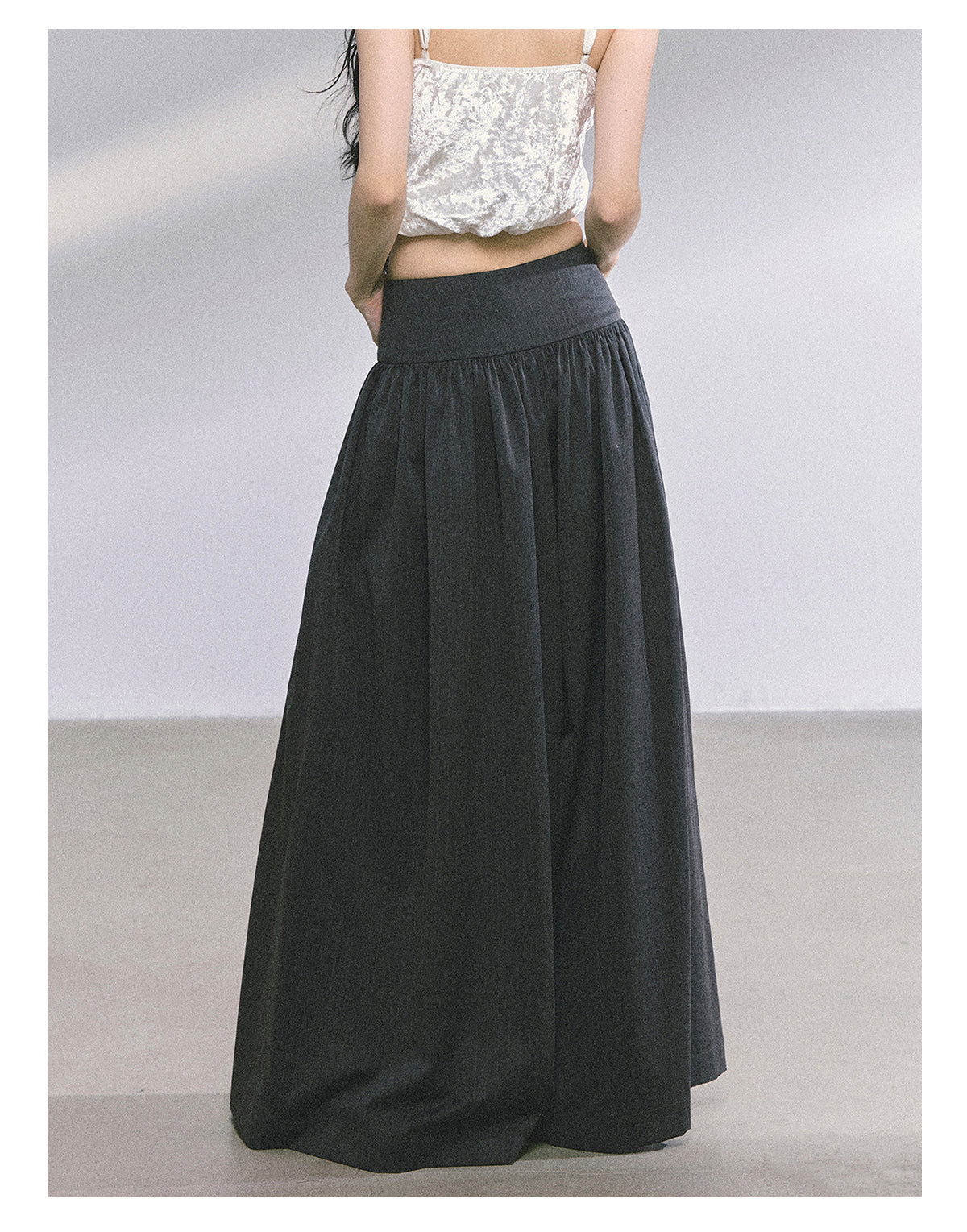 ShaoYeYan Rosa Street Loose Fit Wide-Leg Trousers