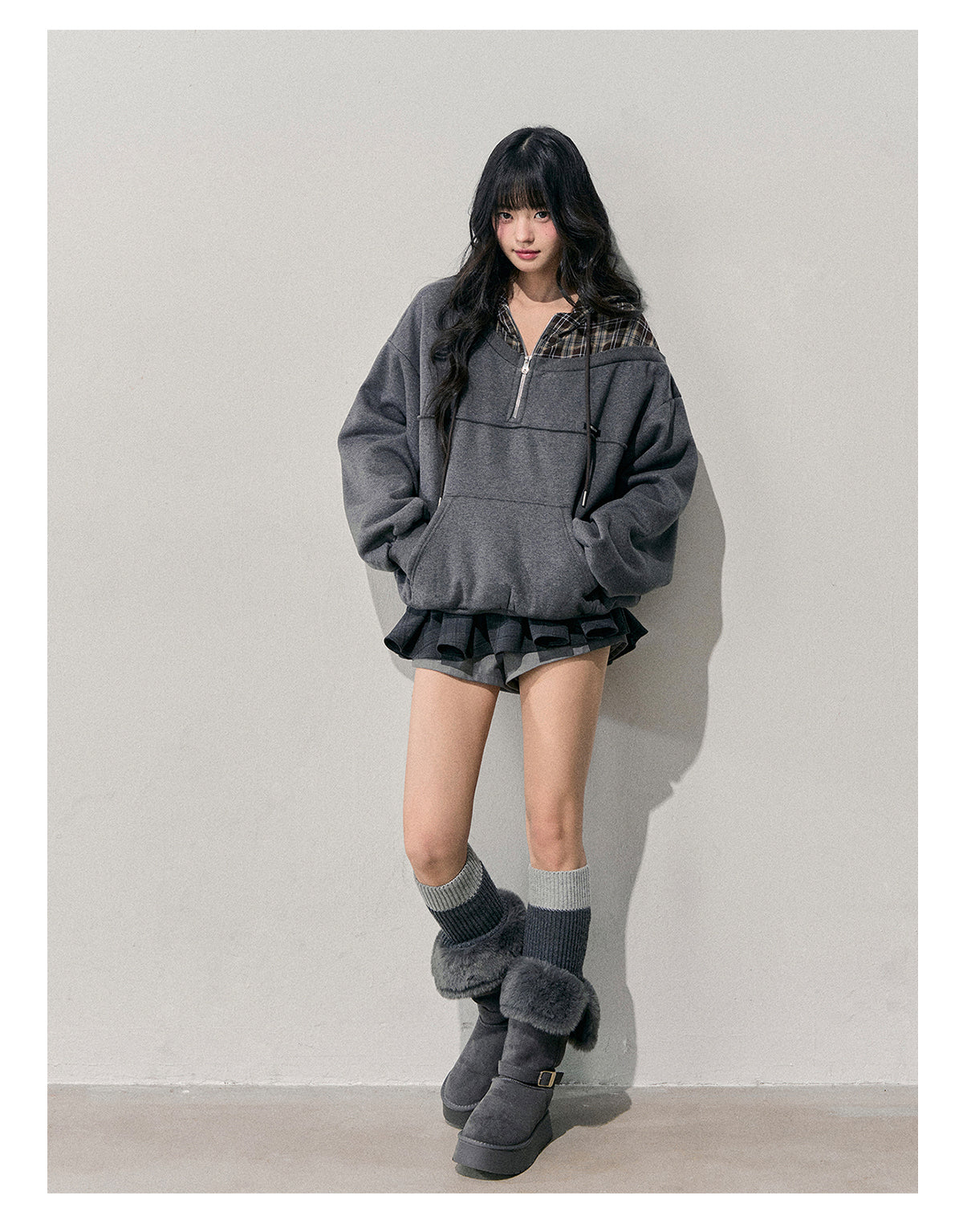 ShaoYeYan Aomalm Density of Silence Fake Two-Layer Hoodie