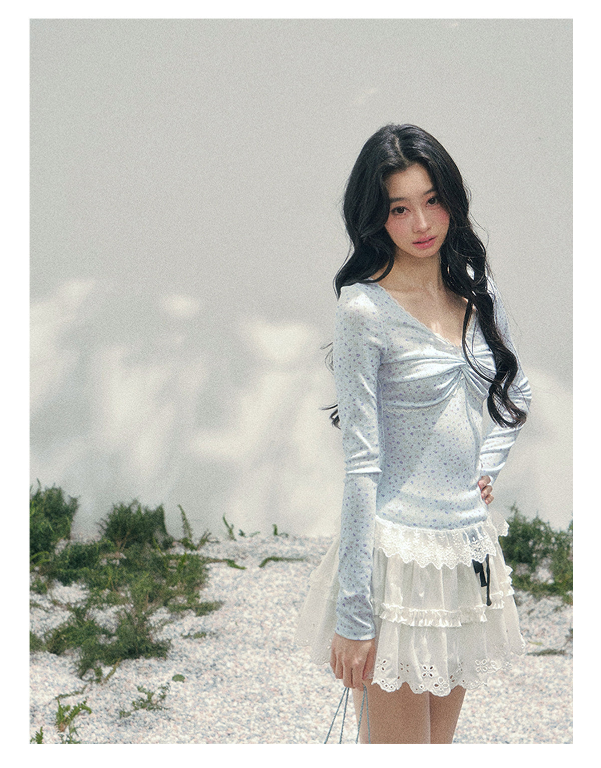 ShaoYeYan Aomalm Heartbeat's Blank Space Back Lace T-Shirt