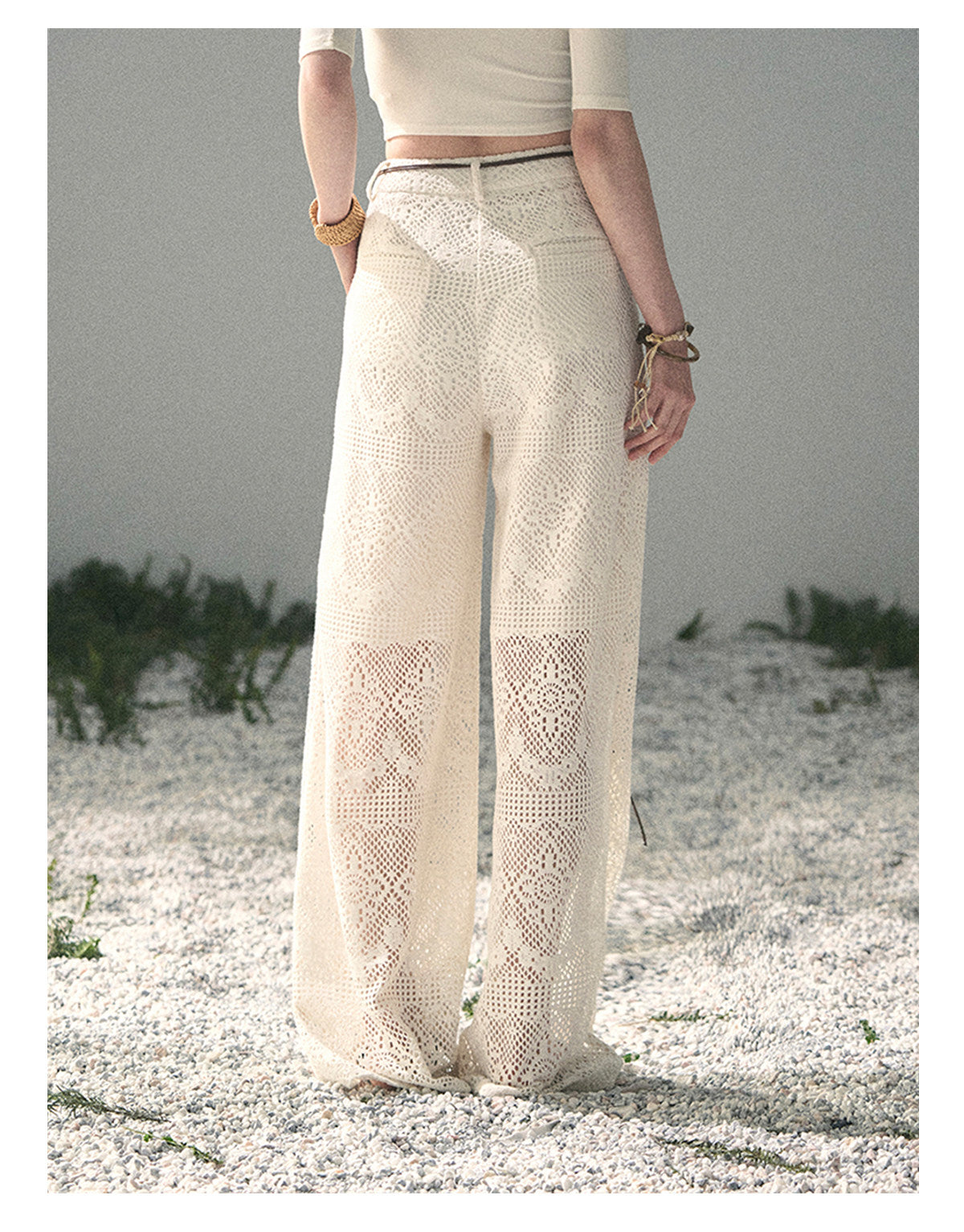 ShaoYeYan Aomalm Strolling Here Korean Casual Wide-Leg Pants
