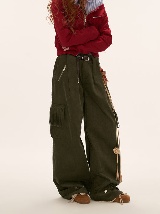 MAMC Fringe Pocket Corduroy Pants