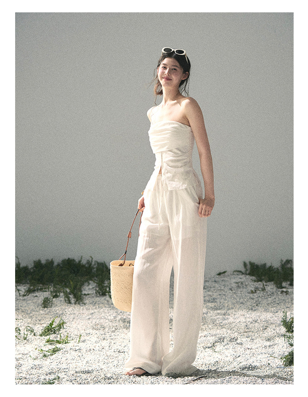 ShaoYeYan Aomalm Breath Falls on Shoulders Elegant Two-Piece Set