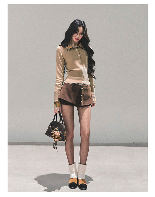 ShaoYeYan Unsent Letter Fake Two-Layer Knit T-Shirt