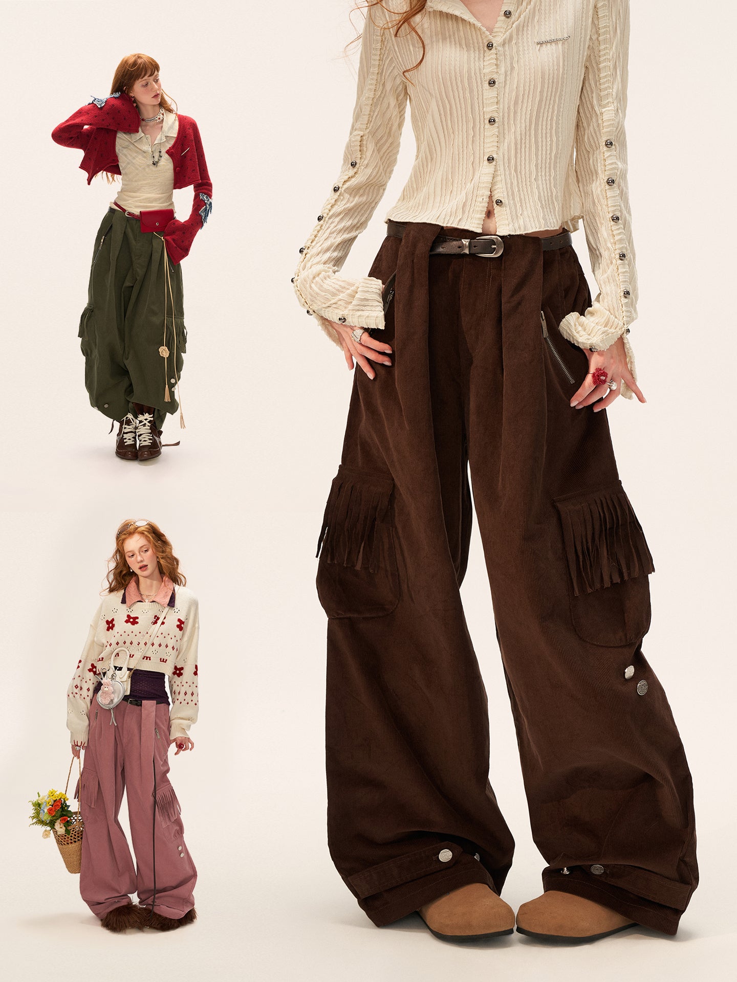 MAMC Fringe Pocket Corduroy Pants