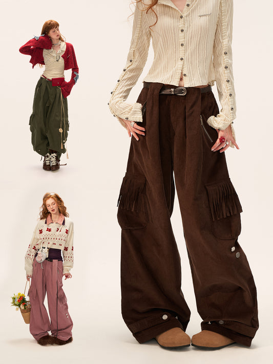MAMC Fringe Pocket Corduroy Pants