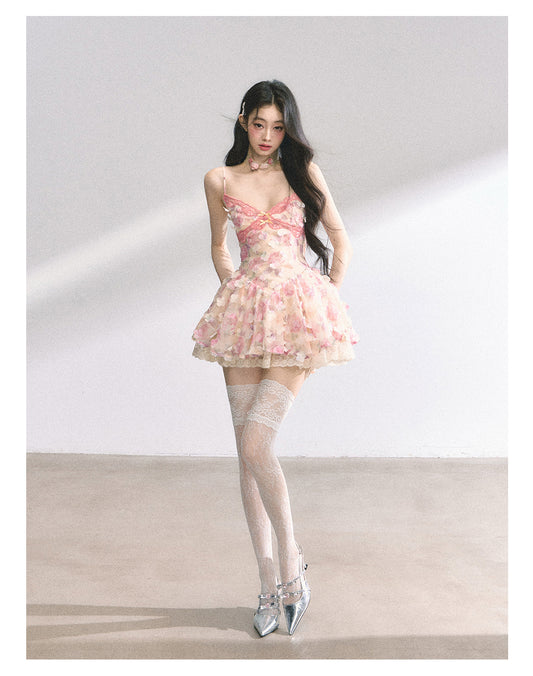 SHAOYEYAN French Lace Floral Sundress