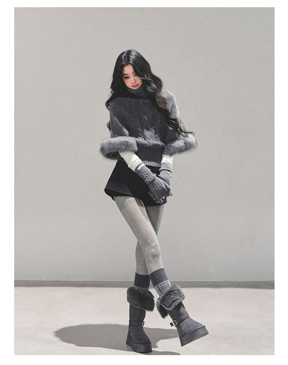 ShaoYeYan Only She Remains Awake Mohair Sweater