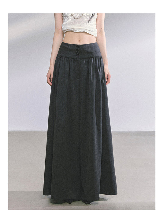 ShaoYeYan Rosa Street Loose Fit Wide-Leg Trousers