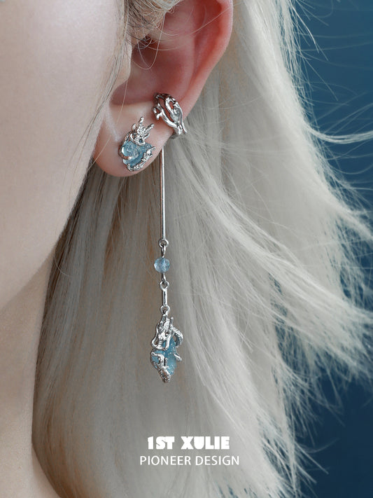 1STXULIE Spirit Dragon Silver Jewelry Collection