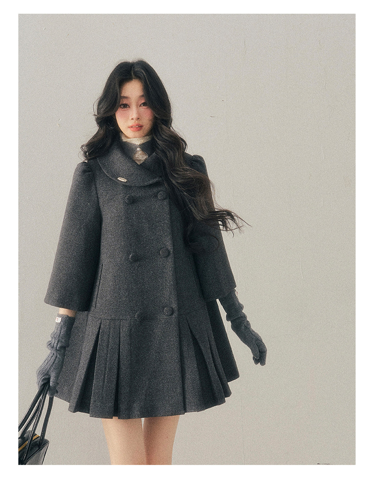 ShaoYeYan Aomalm Luxembourg Heiress Elegant Wool Coat