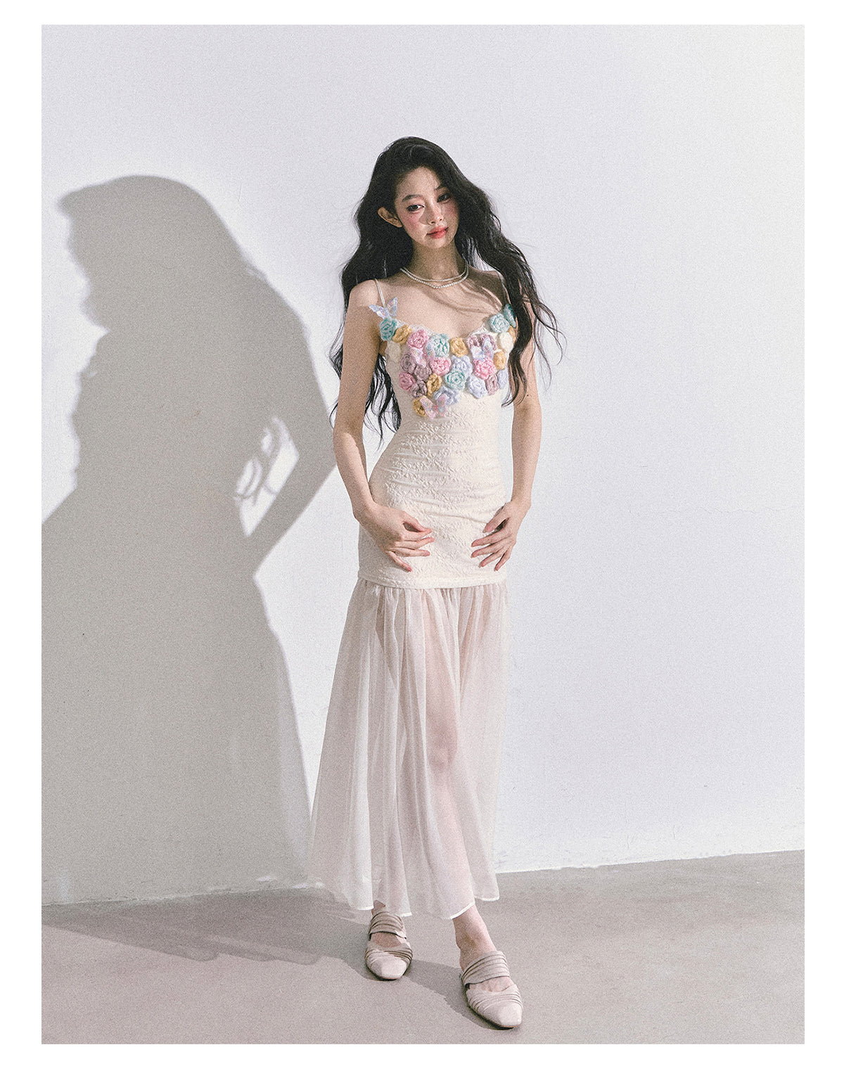 SHAOYEYAN Elegant Autumn Camisole Dress with Cardigan