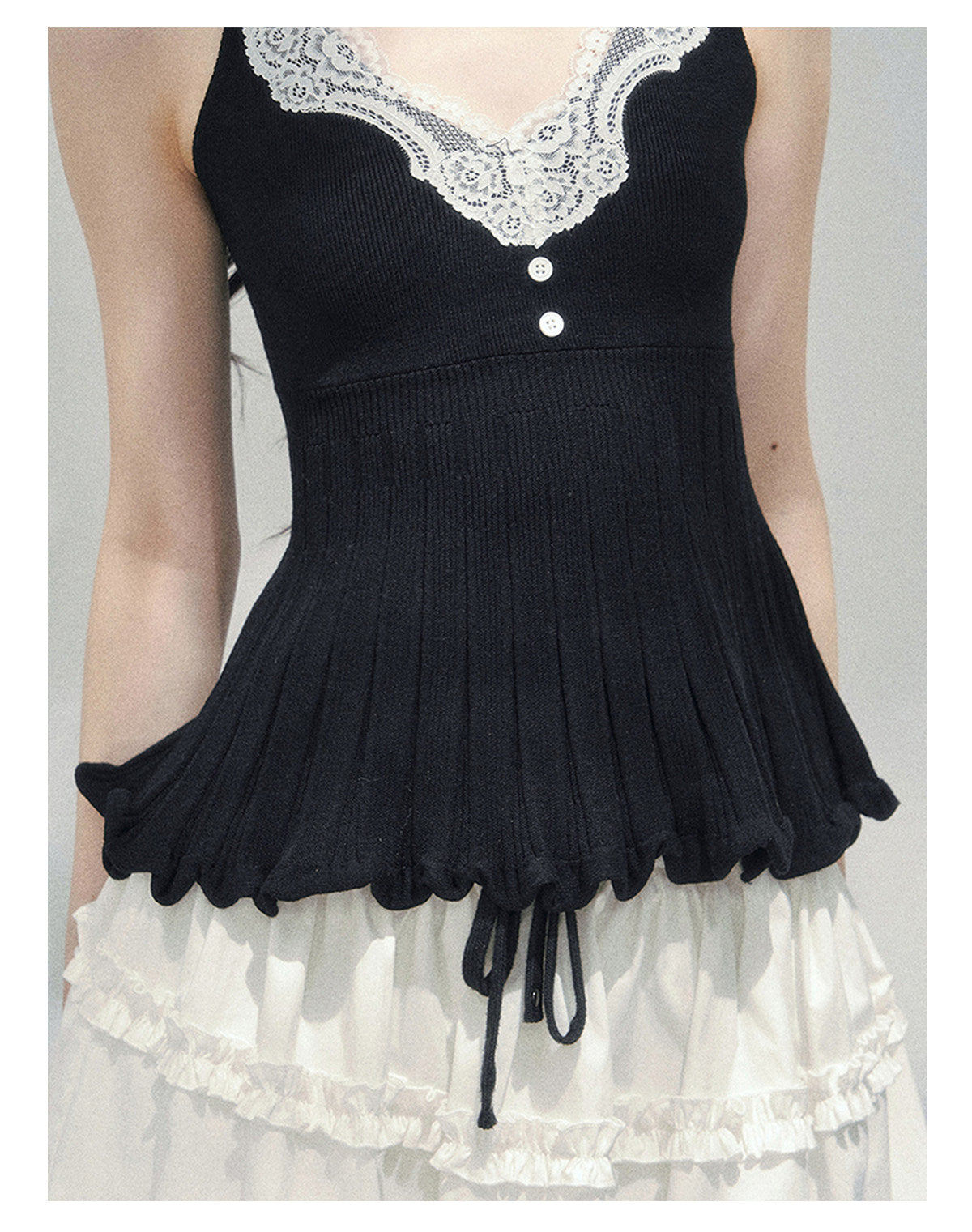 ShaoYeYan Aomalm Lace's Blank Space Camisole Set