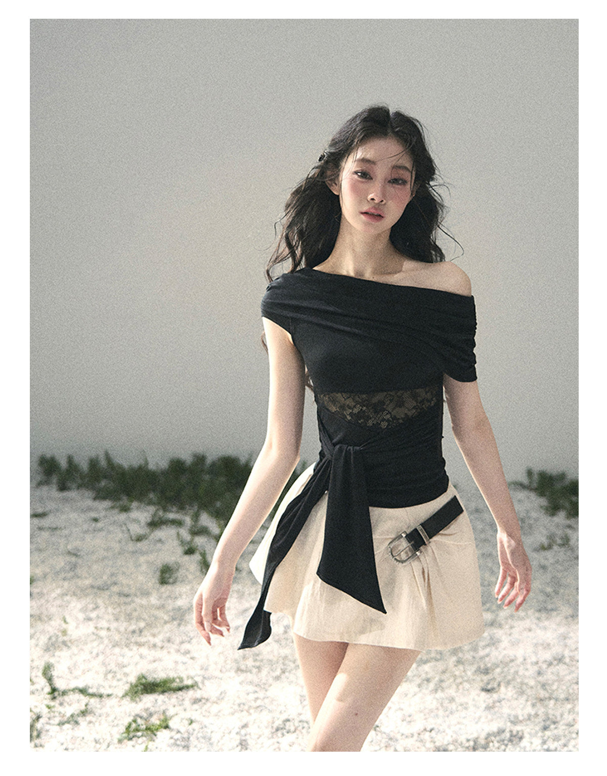 ShaoYeYan Aomalm Corridor Wind Chimes French Sweet A-Line Skirt