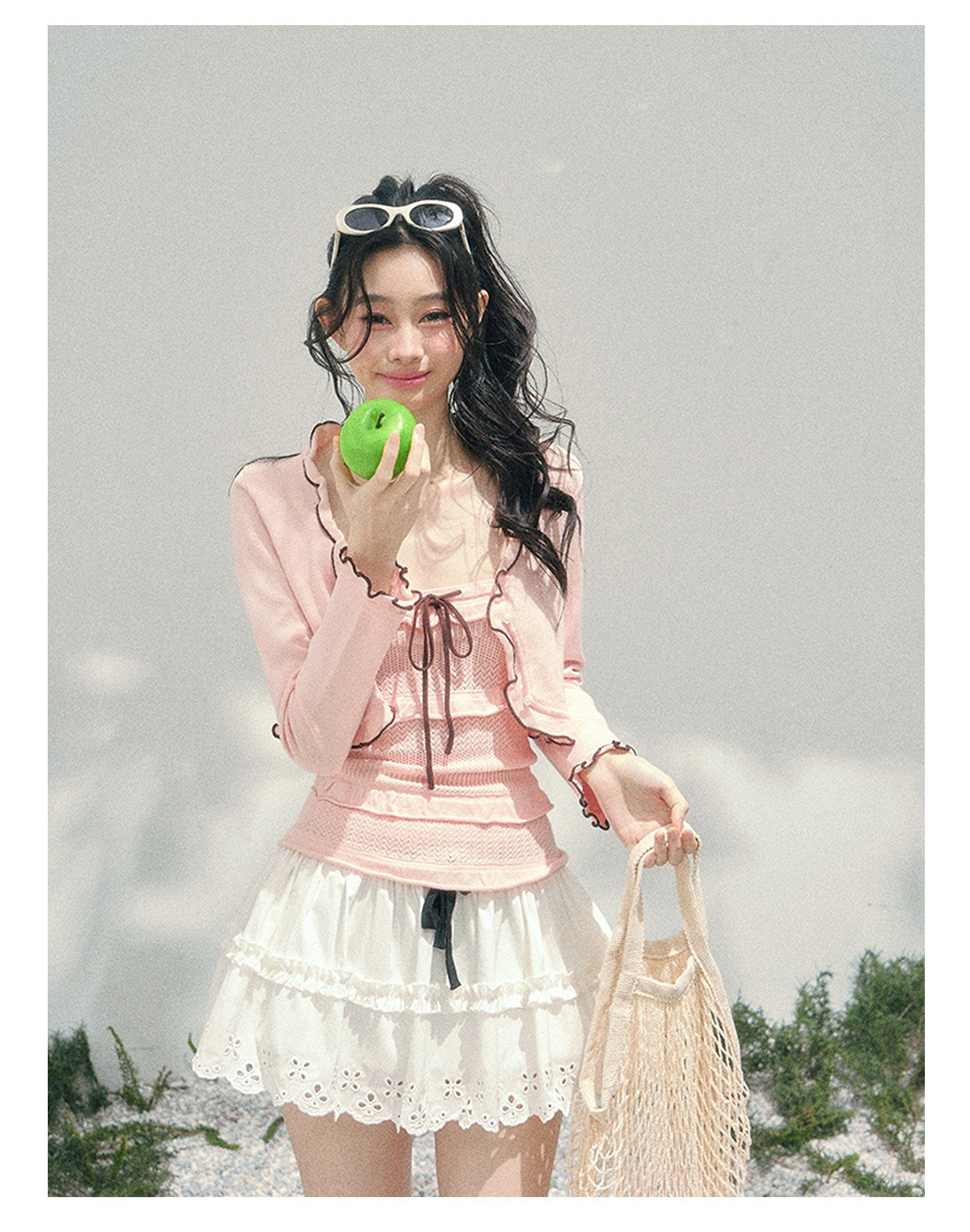 ShaoYeYan Aomalm Passing Through Her Dream French Sweet Knit Set
