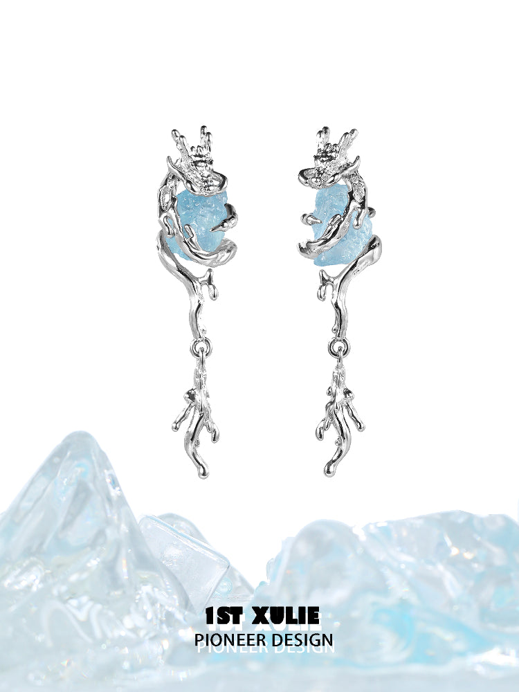 1STXULIE Spirit Dragon Silver Jewelry Collection