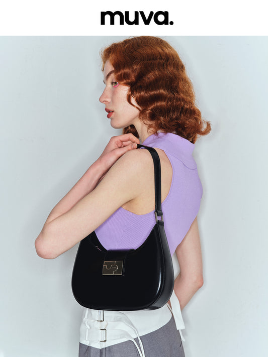 MUVA 'Puzzle Mood' Leather Shoulder Bag