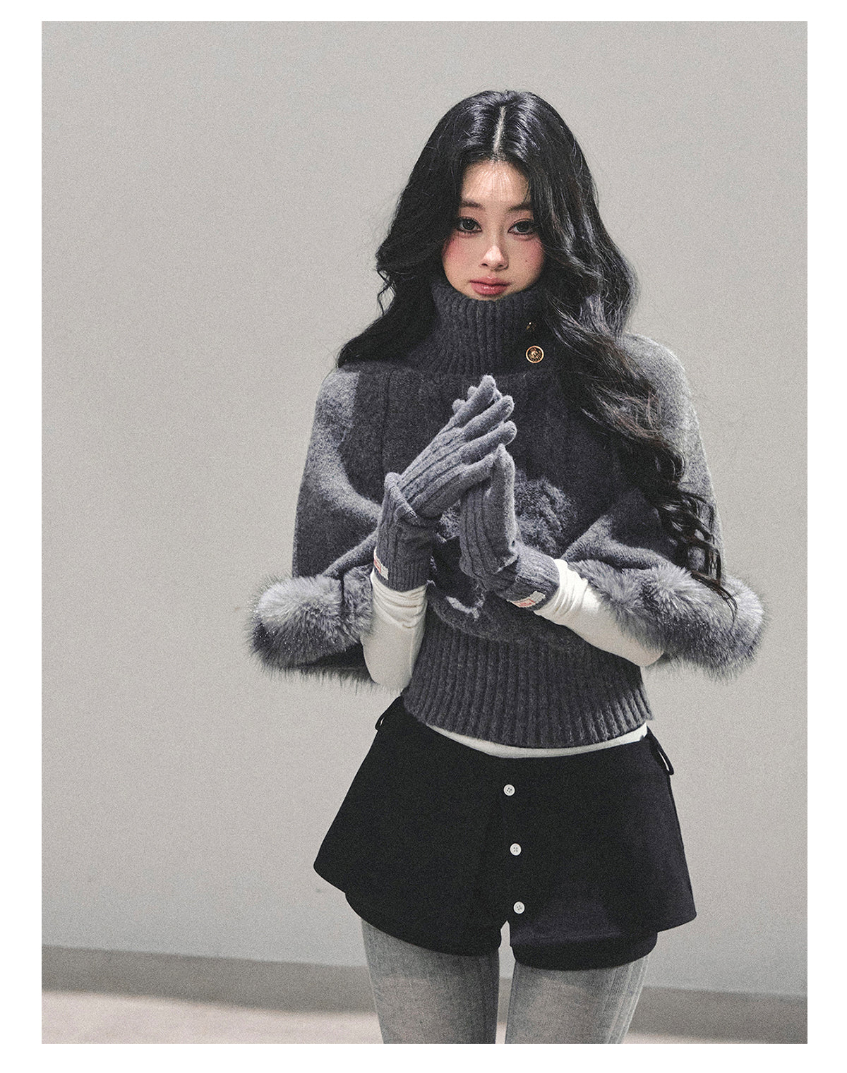 ShaoYeYan Only She Remains Awake Mohair Sweater