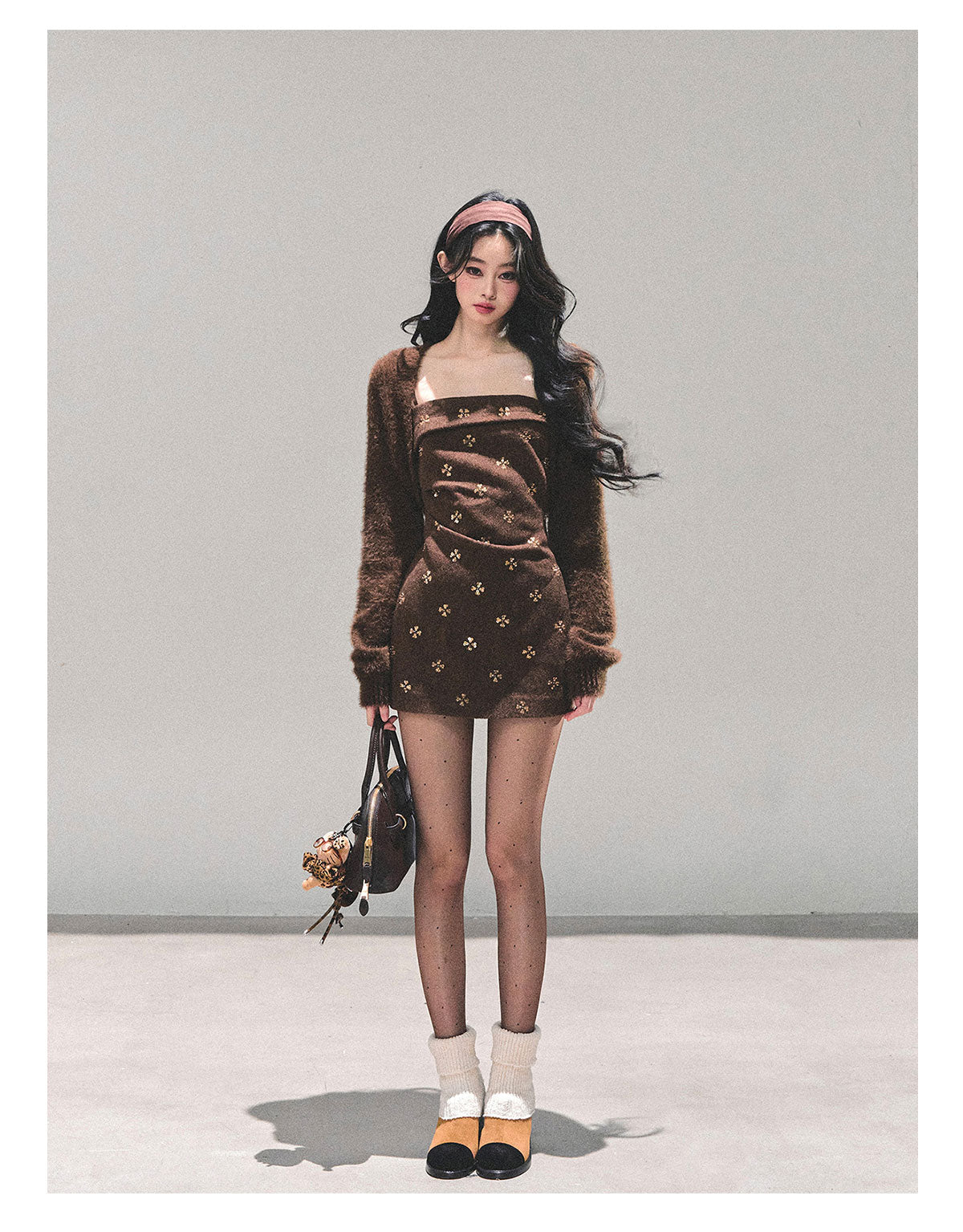 ShaoYeYan Begonia Never Sleeps Knit Dress Set