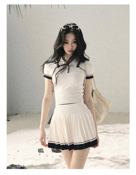 ShaoYeYan Aomalm Shattered Moonlight American Academia Knit Set