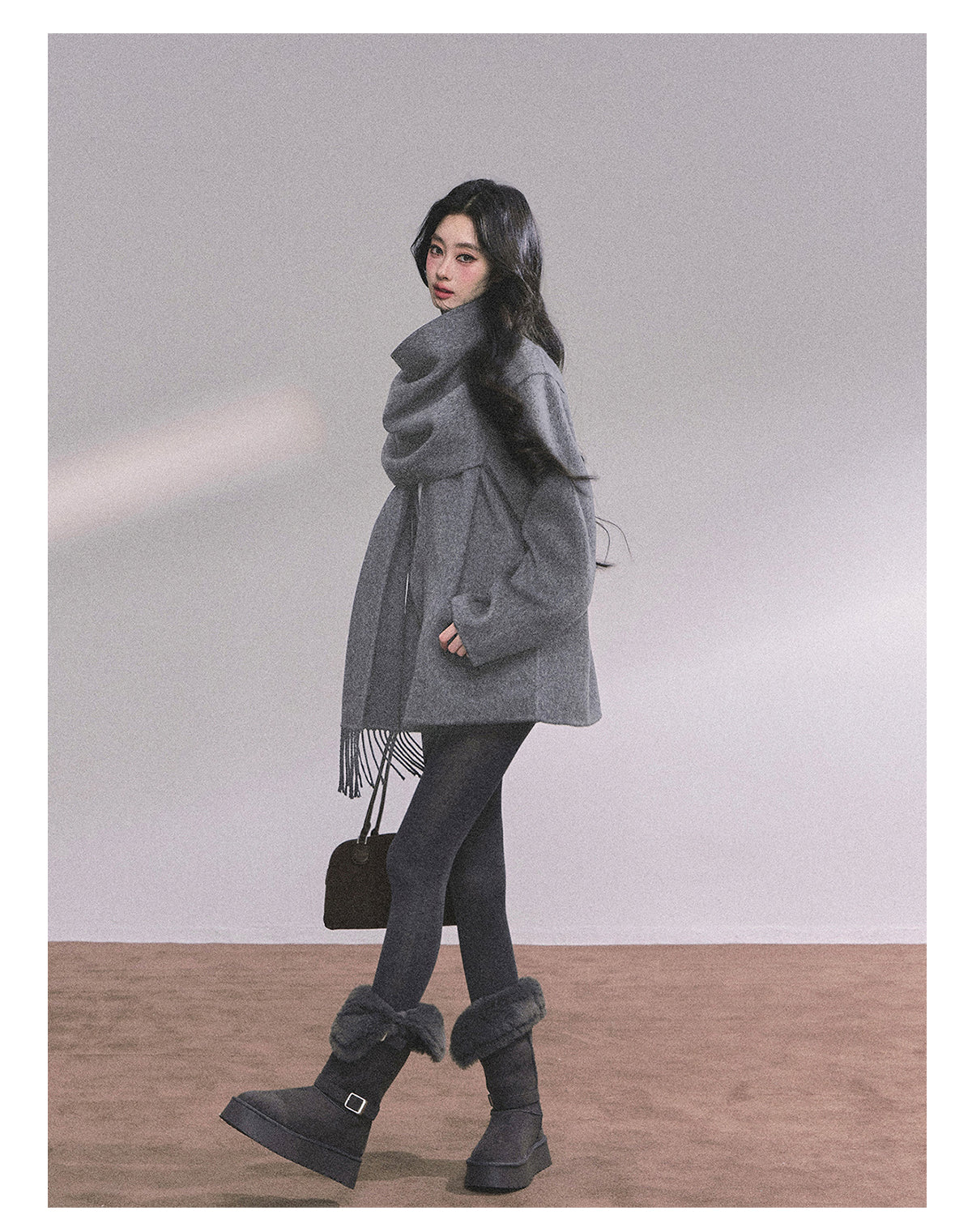 ShaoYeYan British Museum 100% Wool Double-Faced Coat