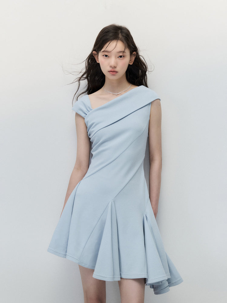 ANNATTO 'Seaside Window' Asymmetric Hem Dress