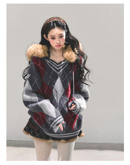 ShaoYeYan Winter Warmth American Academia Sweater