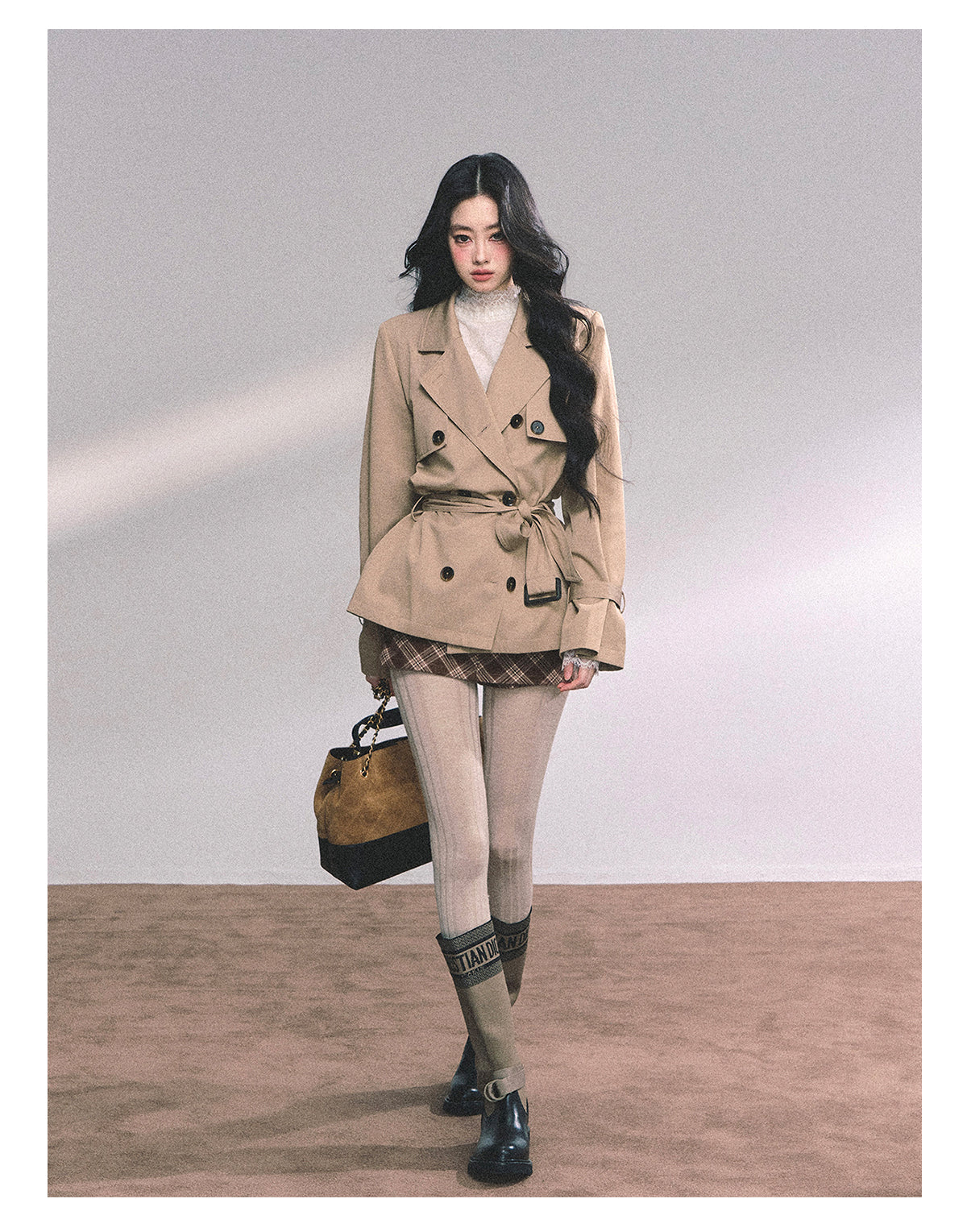 ShaoYeYan Herli Heiress Loose Fit Trench Coat