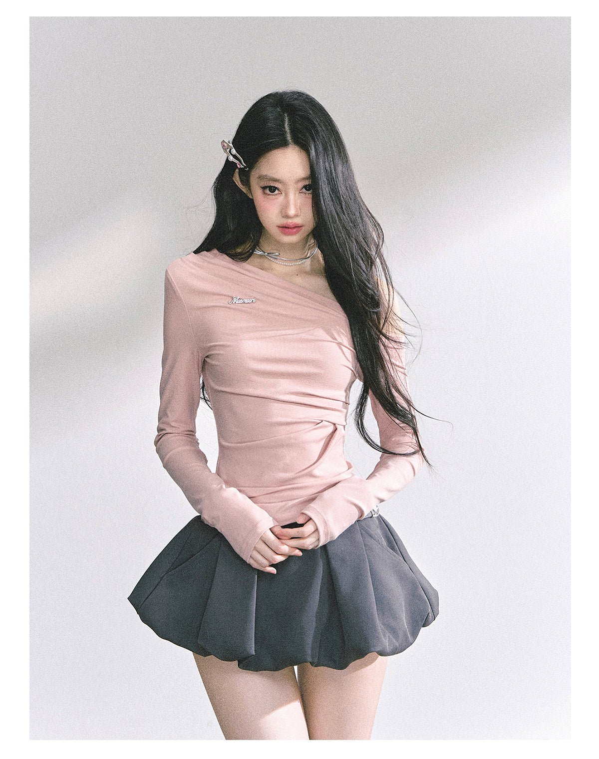 SHAOYEYAN American Style Off-Shoulder Tee