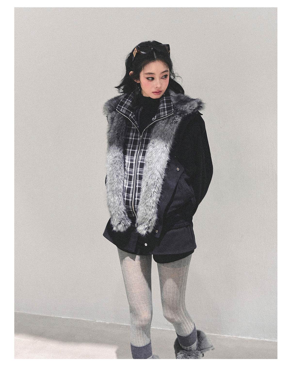 ShaoYeYan Freedom Has No End Fake Two-Layer Padded Jacket