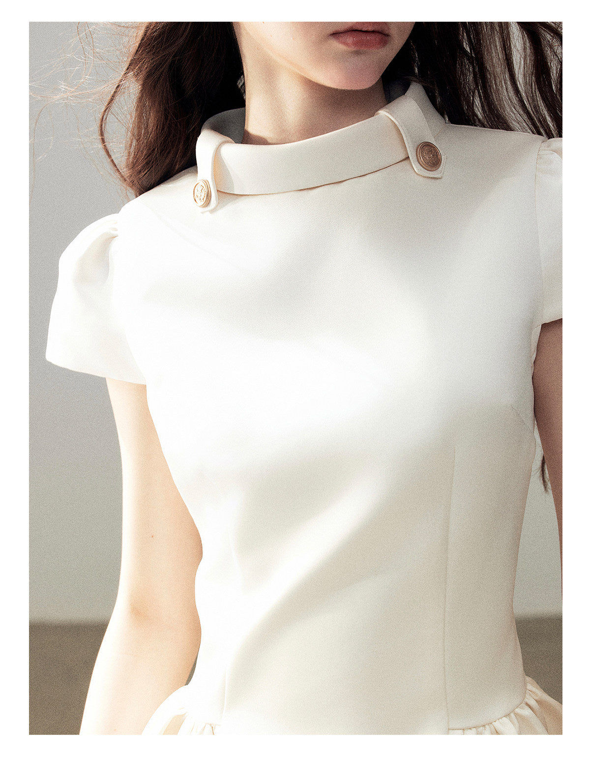 ShaoYeYan Aomalm Light Above the Clouds French Satin Dress