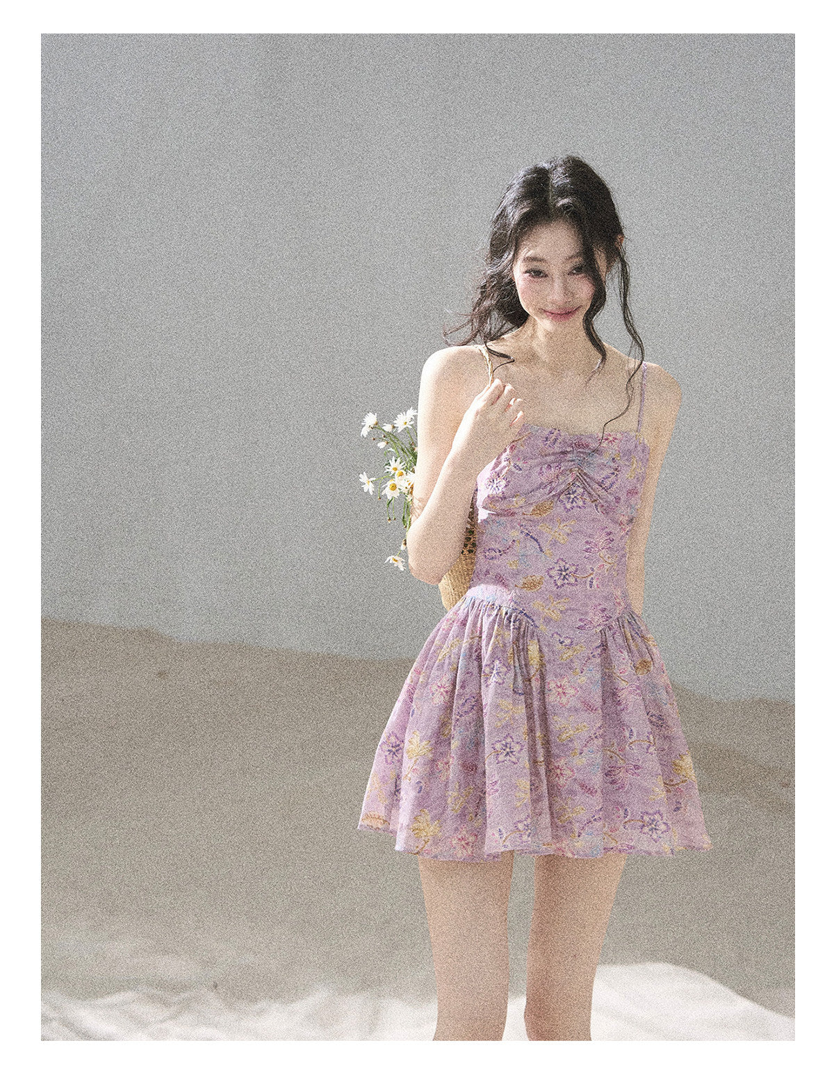 ShaoYeYan Aomalm Scent of Iris Dopamine French Cami Dress