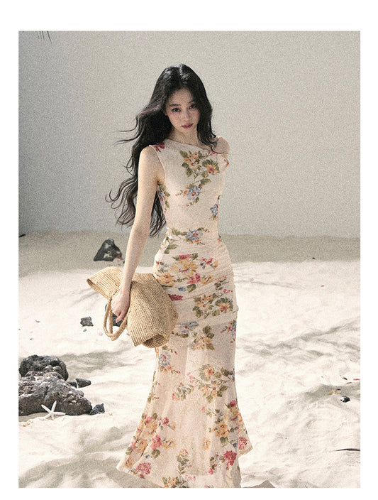 ShaoYeYan Aomalm I Await the Bloom French Elegant Dress