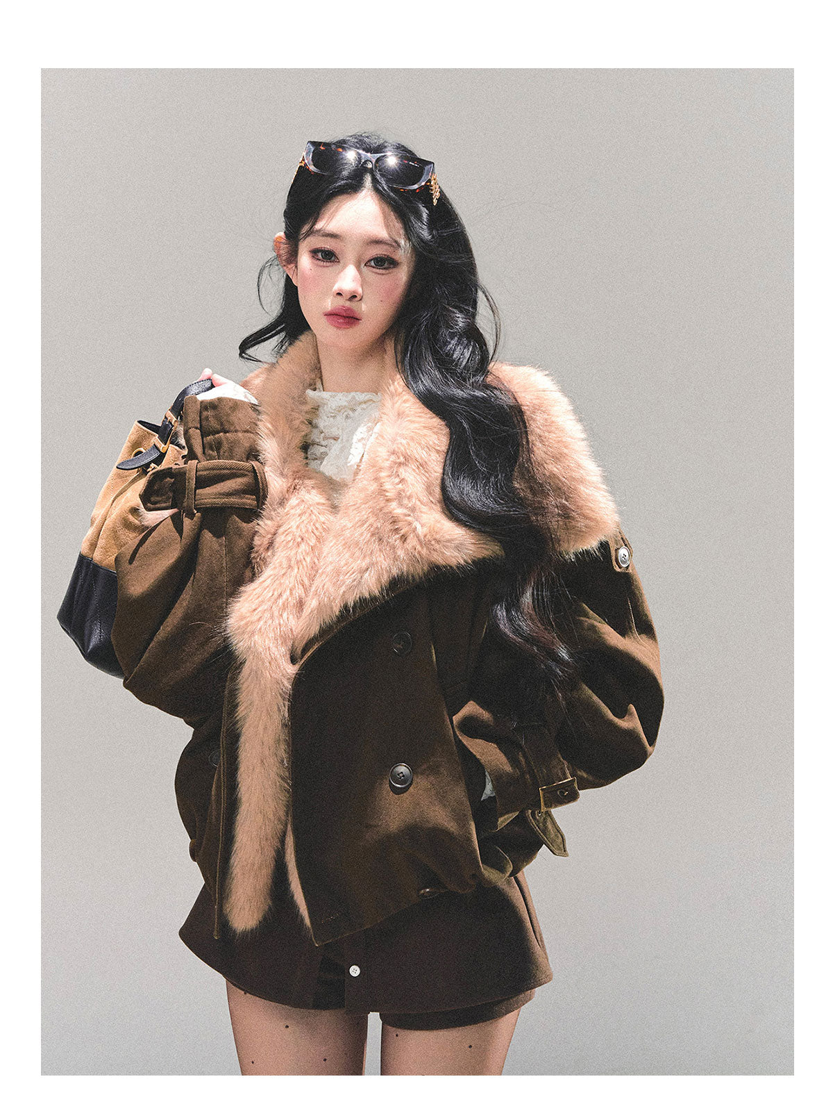 ShaoYeYan Winter Rendezvous Loose Plush Coat