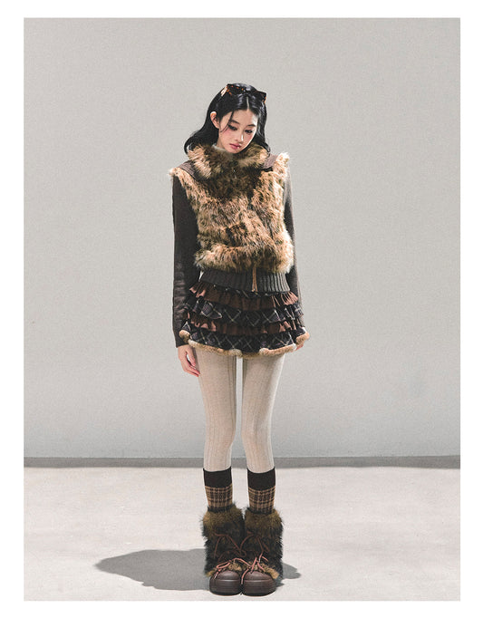 ShaoYeYan She Walks Through Wilderness Fake Two-Layer Coat