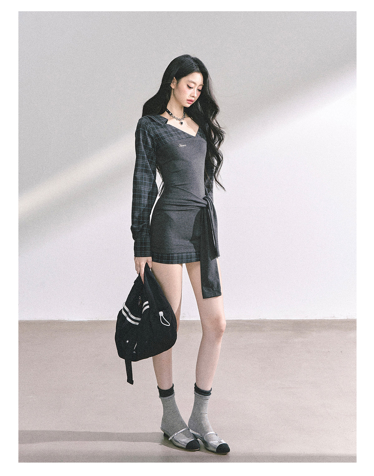 SHAOYEYAN American Style Plaid Bodycon Dress