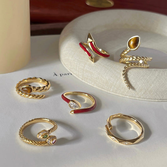 VIGVOG Zodiac Snake Ring