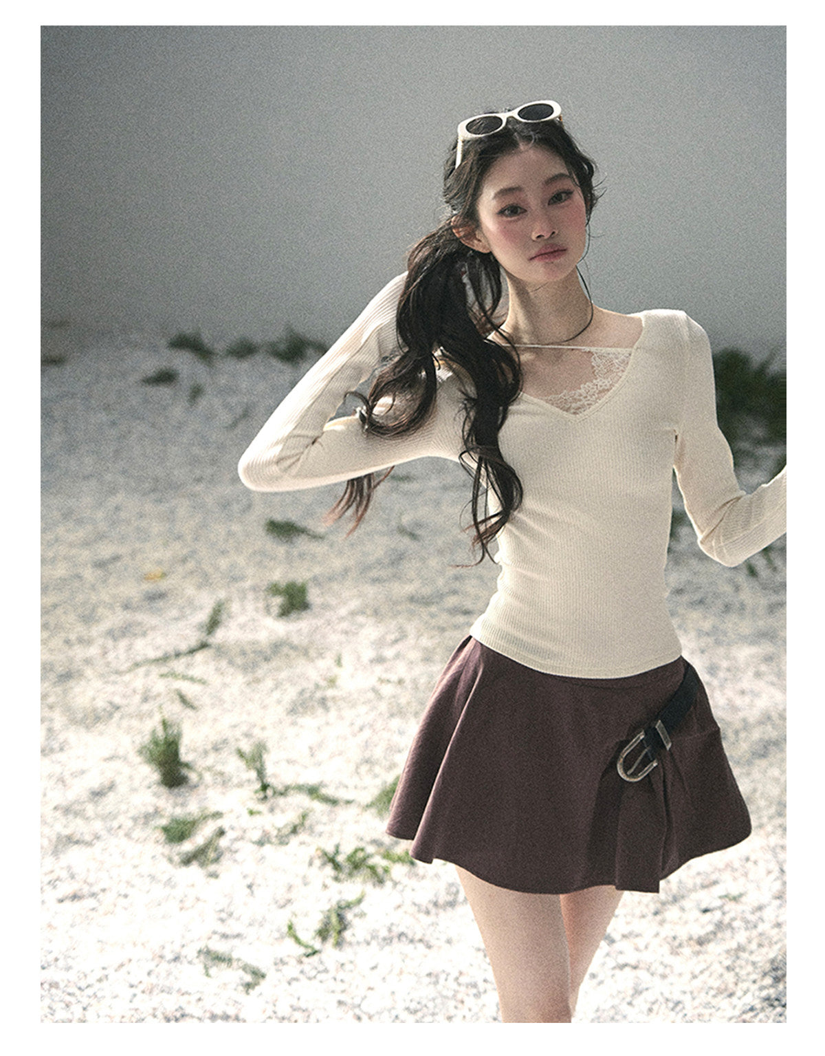 ShaoYeYan Aomalm Corridor Wind Chimes French Sweet A-Line Skirt