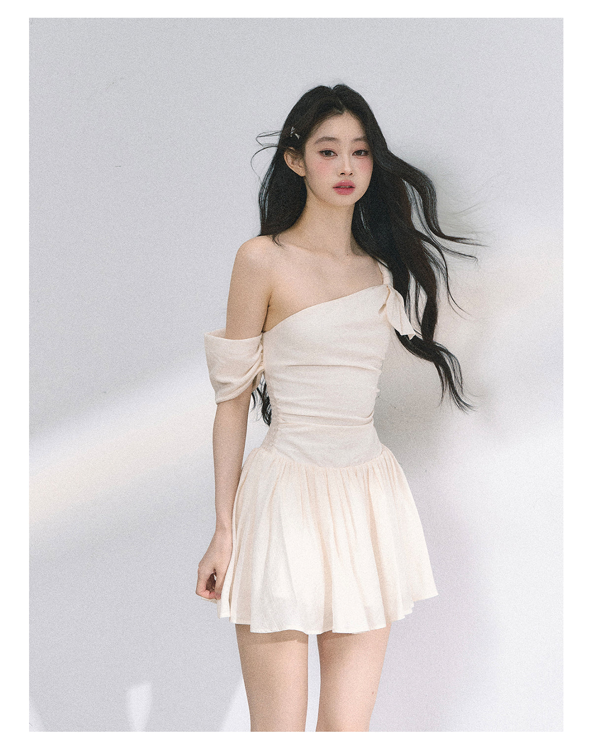 SHAOYEYAN French Off-Shoulder Bodycon Dress