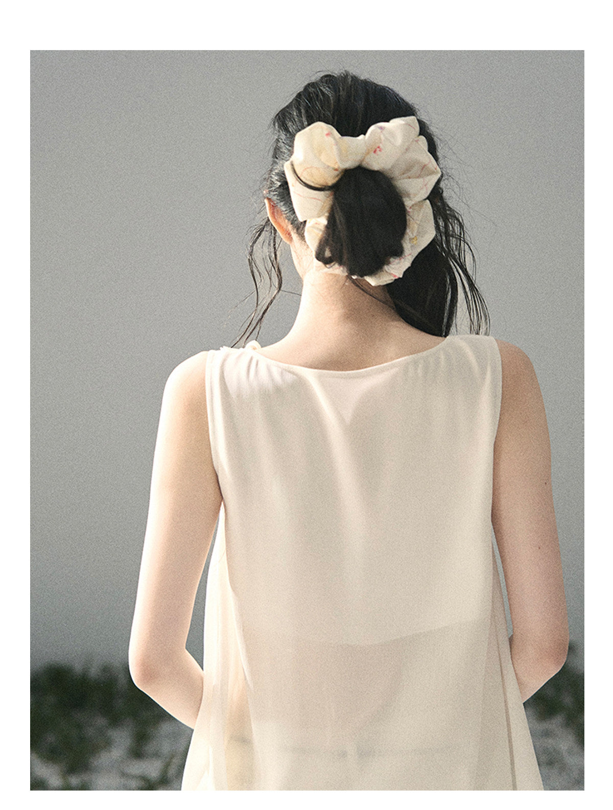 ShaoYeYan Aomalm Mute Rose French 3D Floral Sheer Lace Top