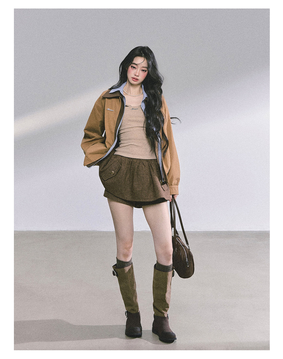 ShaoYeYan Warm Autumn Fake Three-Layer Work Jacket
