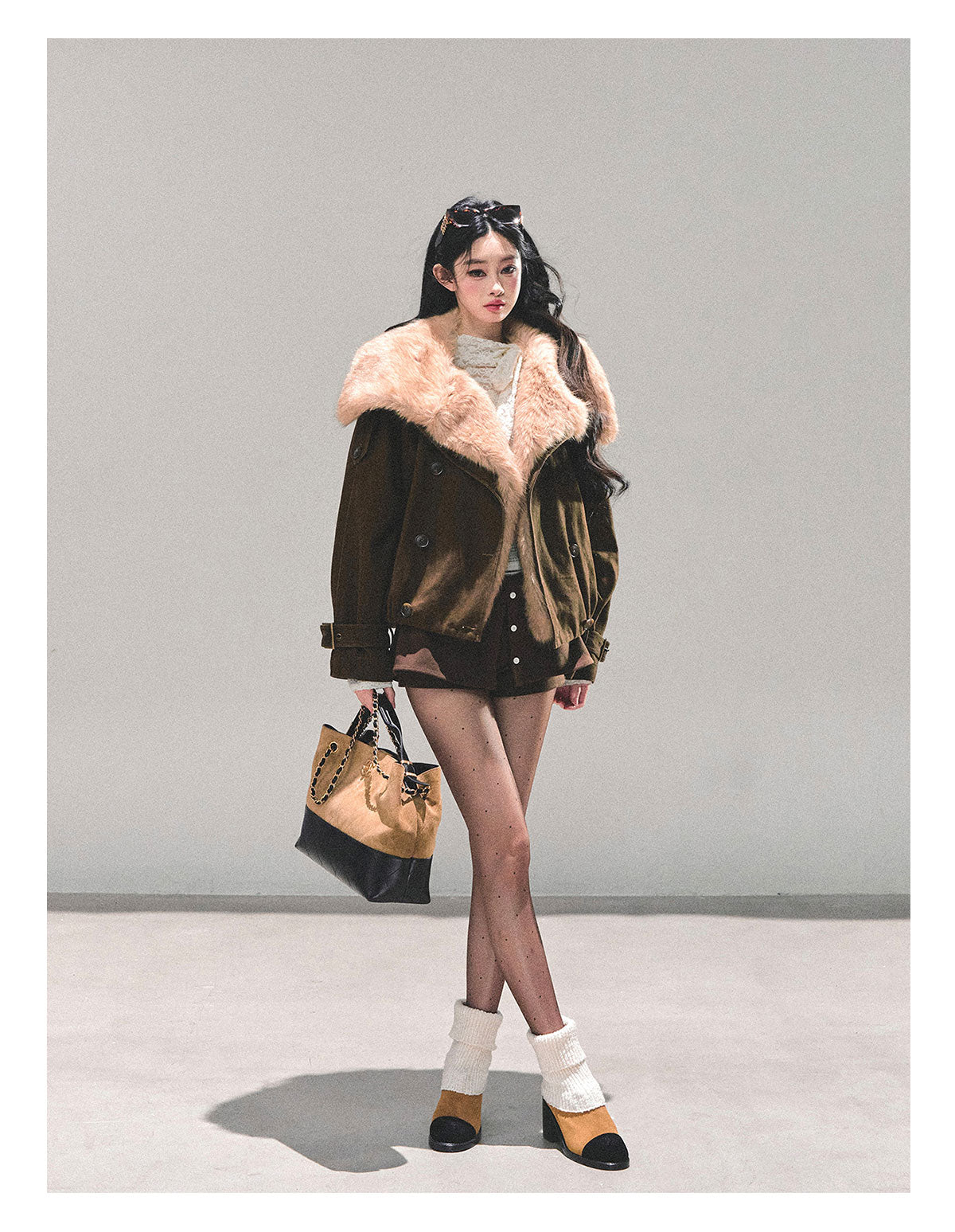 ShaoYeYan Winter Rendezvous Loose Plush Coat