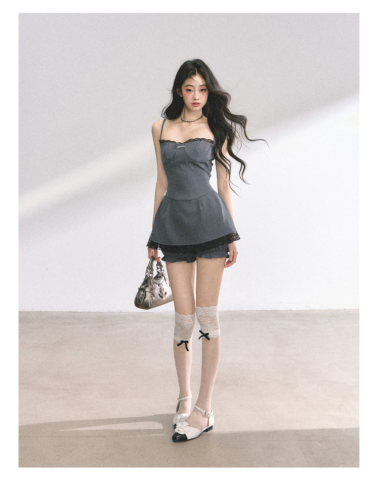SHAOYEYAN Edgy Lace Slip Dress
