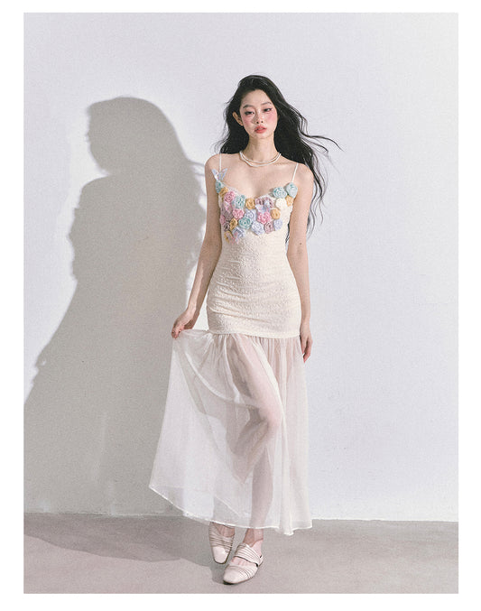 SHAOYEYAN Elegant Autumn Camisole Dress with Cardigan