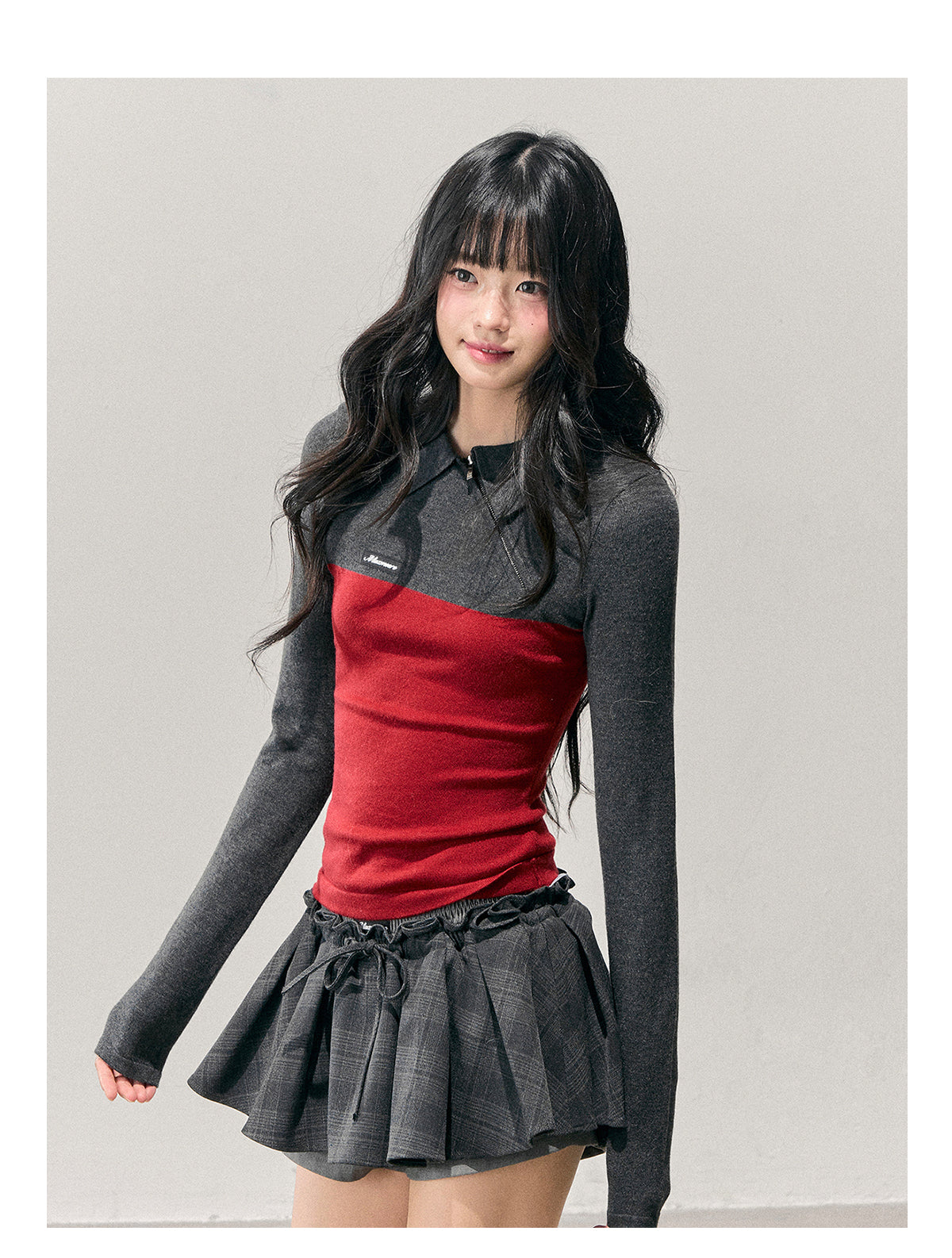 ShaoYeYan Aomalm Time's Undercurrent Long Sleeve Polo