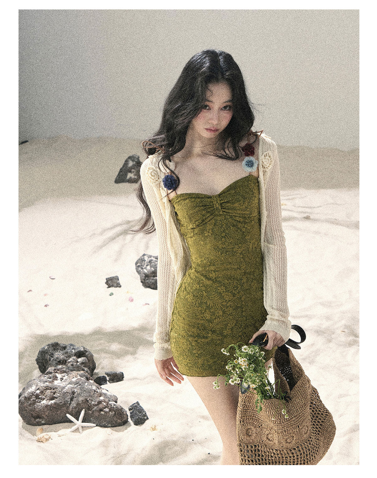 ShaoYeYan Aomalm Tangled Vines French Cami Dress