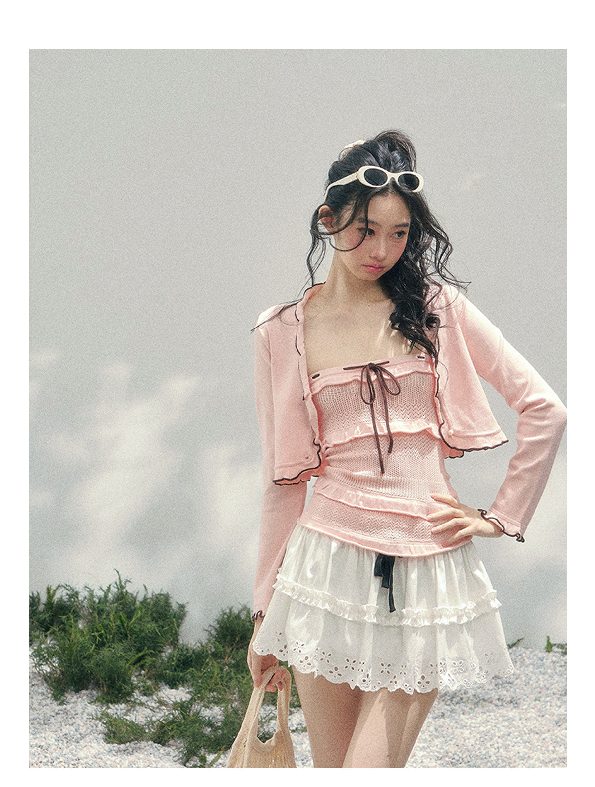 ShaoYeYan Aomalm Passing Through Her Dream French Sweet Knit Set