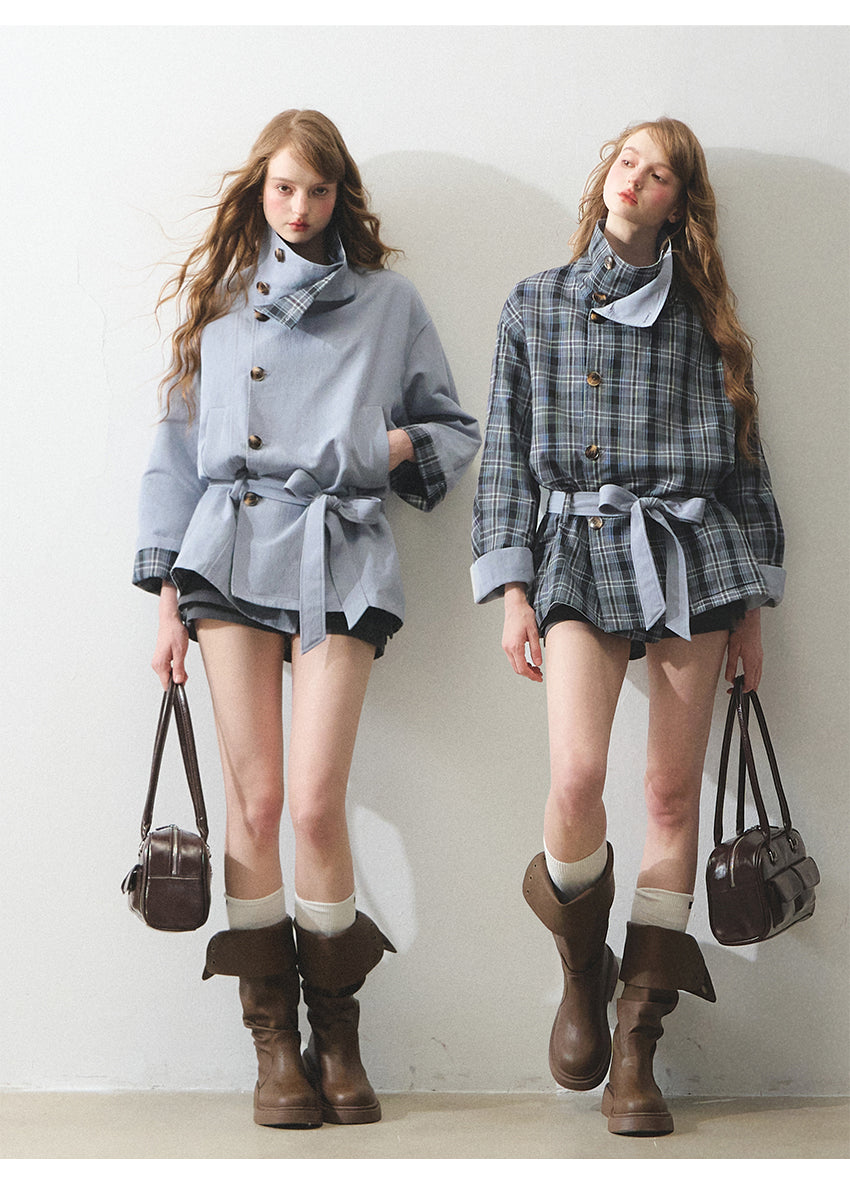 BOHOL BLING Reversible Trench Coat