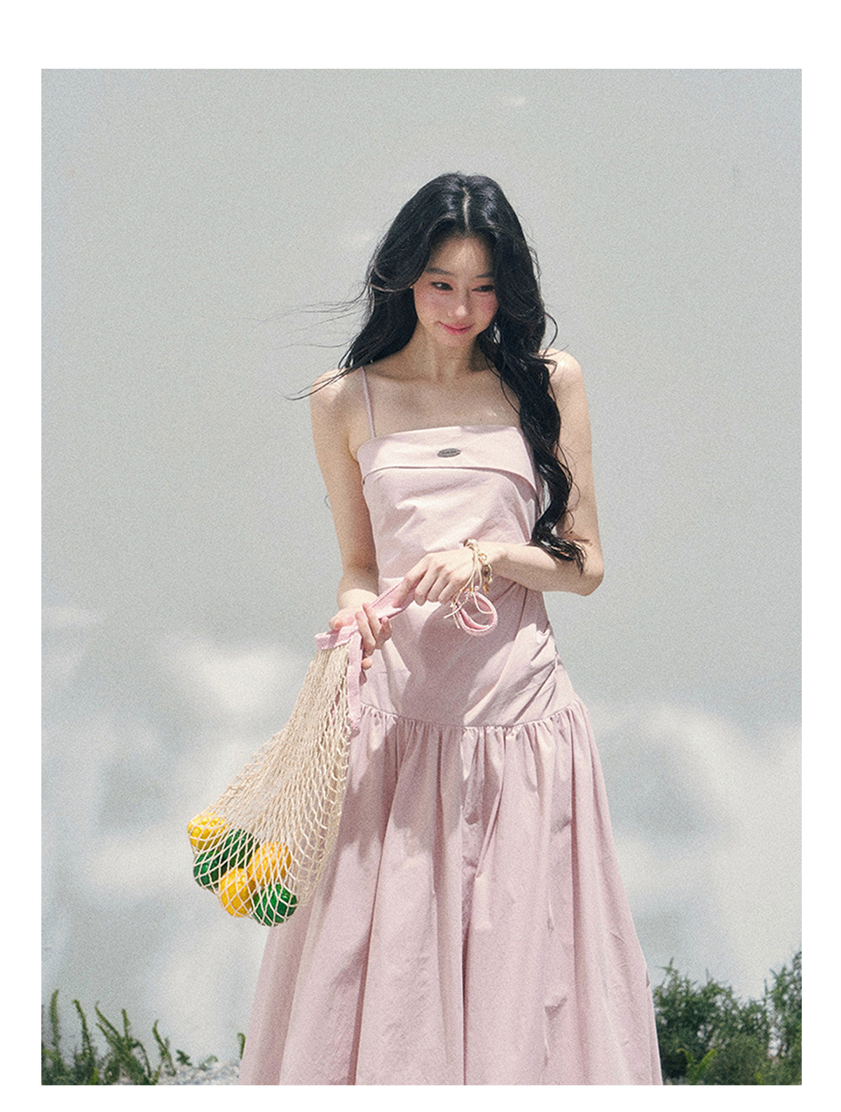 ShaoYeYan Aomalm She Passes Through Blooming Season Elegant Strap Dress