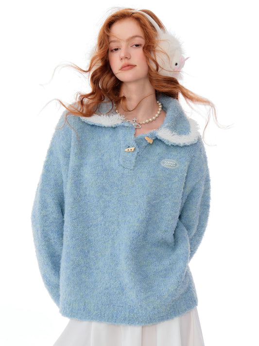 ziziFei Polo Collar Sweater